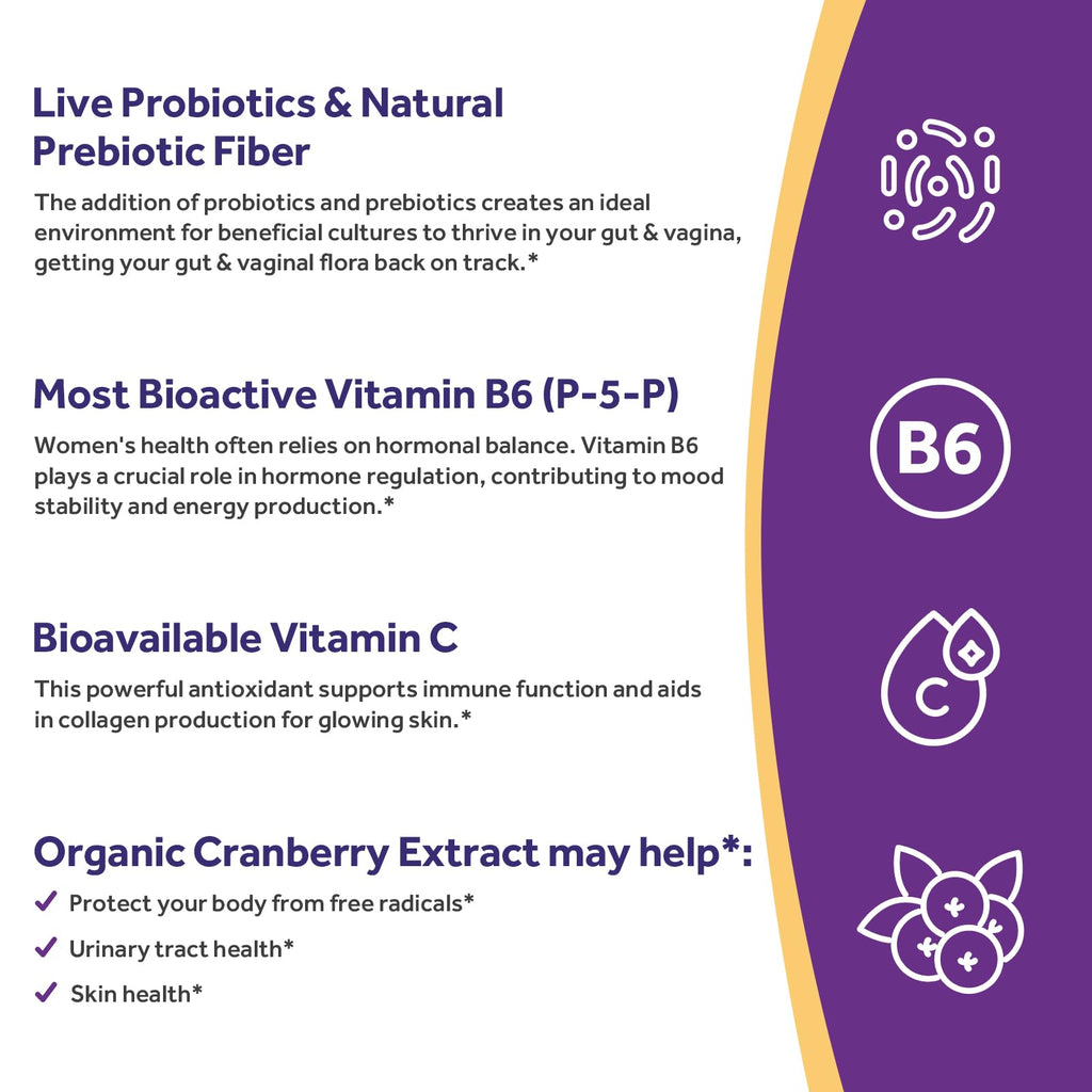 Doctor's Recipes Probiotics for Women – 100 Billion CFU, 18 Strains, Shelf-Stable