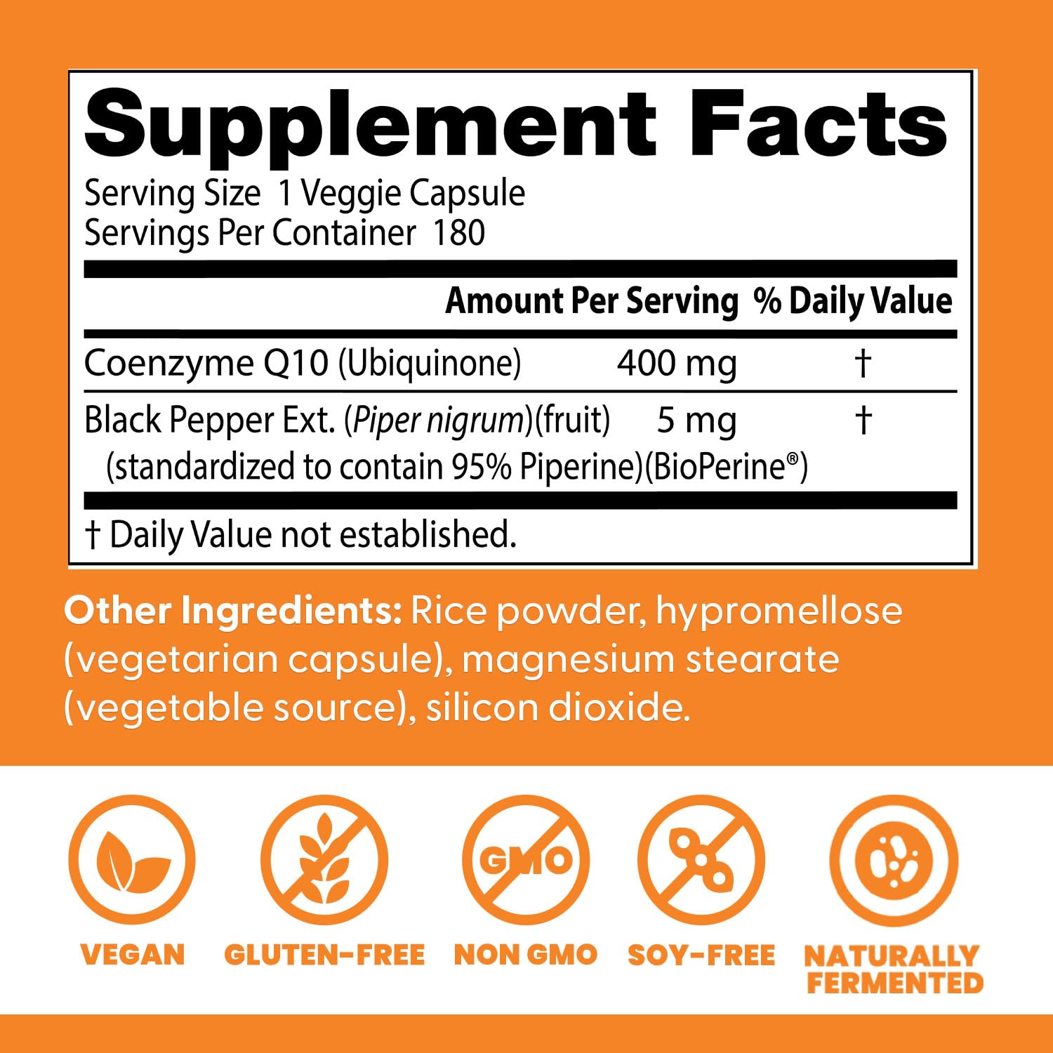 Doctor's Best High Absorption CoQ10 – Heart & Energy Support (Vegan)