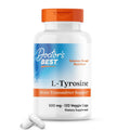 Doctors Best L-Tyrosine 500 mg – Brain Transmitter Support | Non-GMO & Gluten Free | 120 Veggie Caps