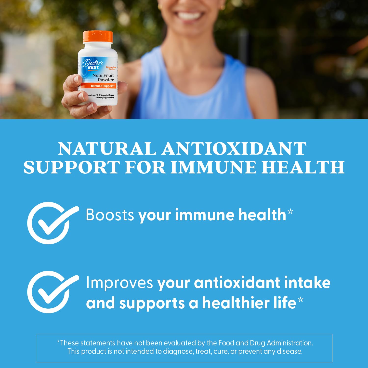 Doctor's Best Noni Concentrate 650 mg – 120 Veggie Caps | Immune Support