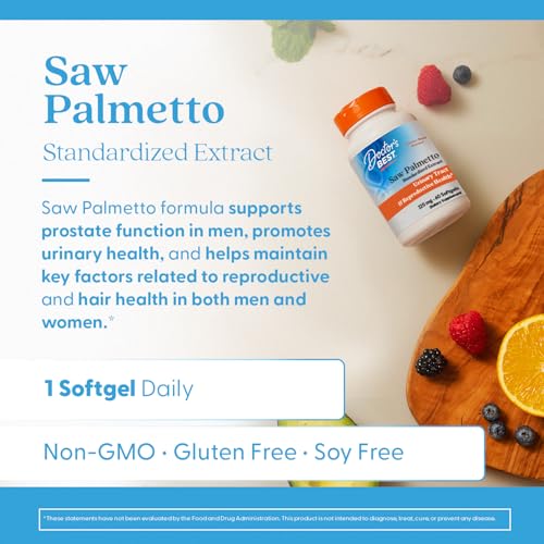 Doctor's Best Saw Palmetto Extract 320 mg Softgel Capsules | 60-Count