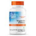 Doctors Best Vegan D3 2500 IU Vitashine - Plant-Sourced Vitamin D3, 60 Veggie Caps