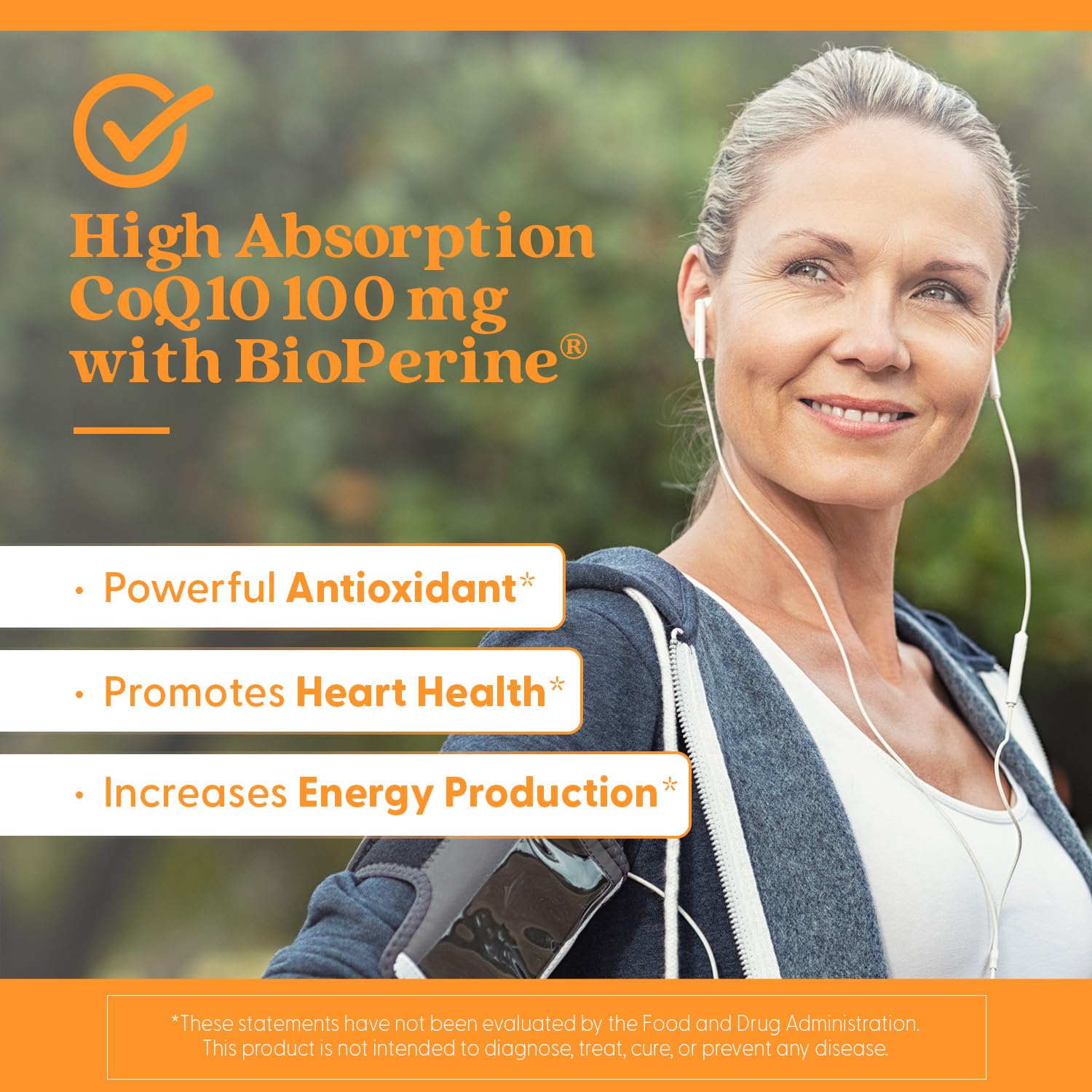 Doctor's Best High Absorption CoQ10 with BioPerine – Heart Health & Energy Support, 100 mg, 360 Vegan Caps