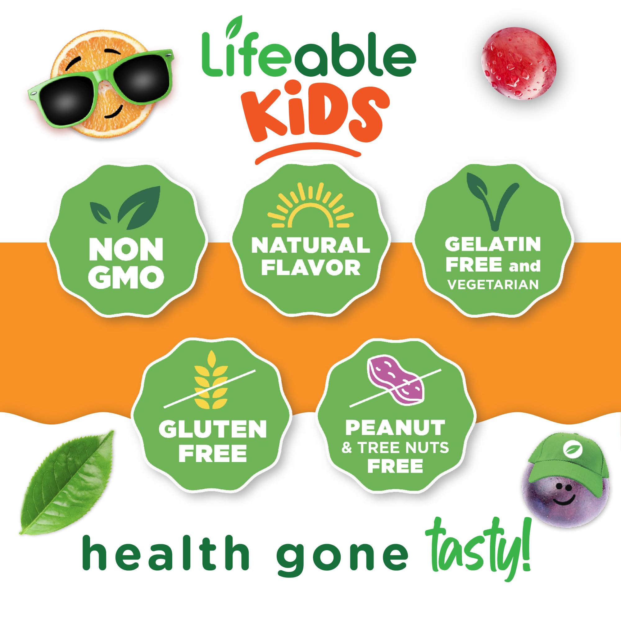 Doctors Finest Multivitamin Gummies for Kids – Vegetarian, GMO-Free & Gluten Free
