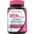 Doctor's Recipes Iron Supplement for Pregnant Women | Chelated Iron Bisglycinate + Vitamin C