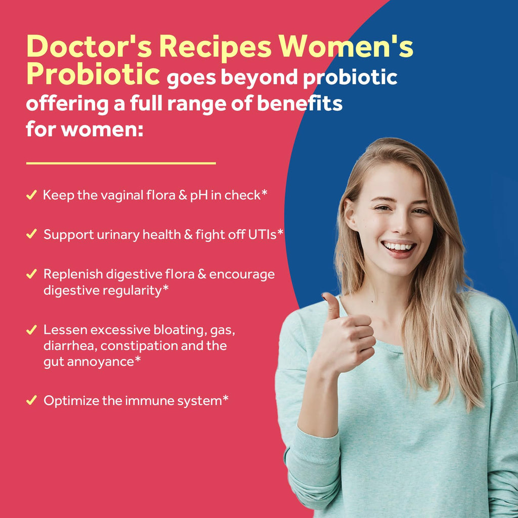 Doctor's Recipes Probiotics for Women – 200B CFUs, 36 Strains, 30 Caps