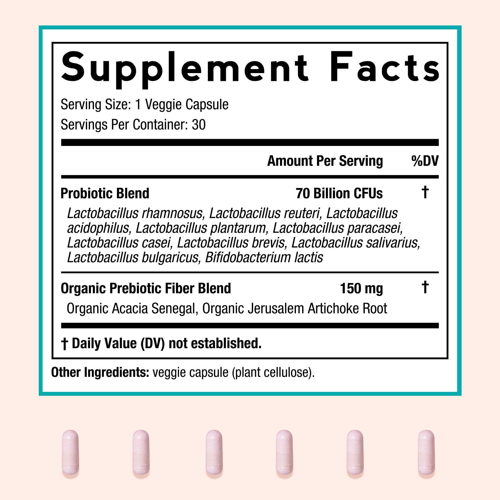 Doctor's Recipes Women's Probiotics — 70B CFU, 10 Strains, Organic Prebiotics, Digestive & Vaginal Health