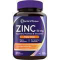 Doctor's Recipes Zinc Supplement 50mg – Triple Action Immune Support | 60 Capsules