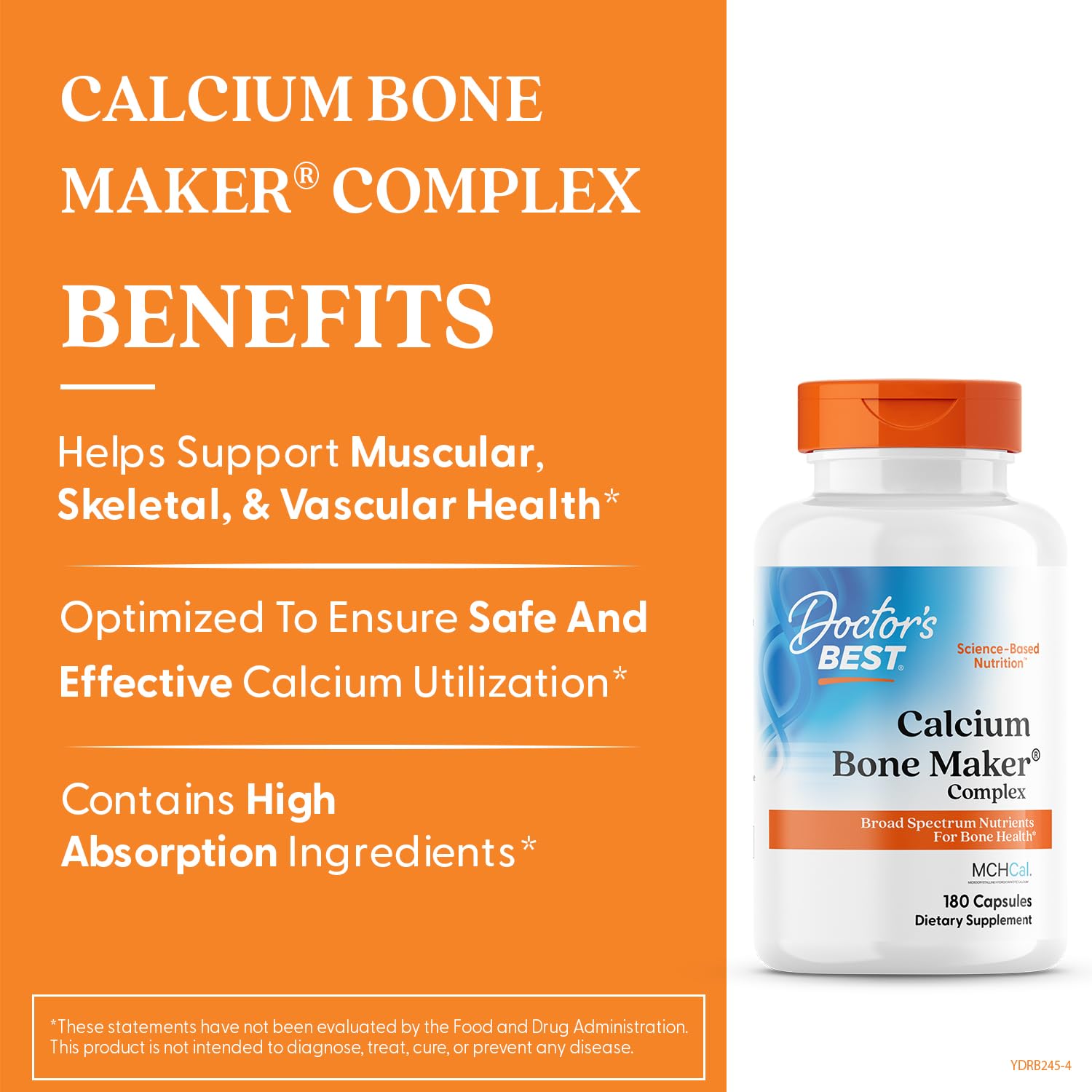 Doctors Best Calcium Bone Maker Complex | Broad Spectrum Bone Health