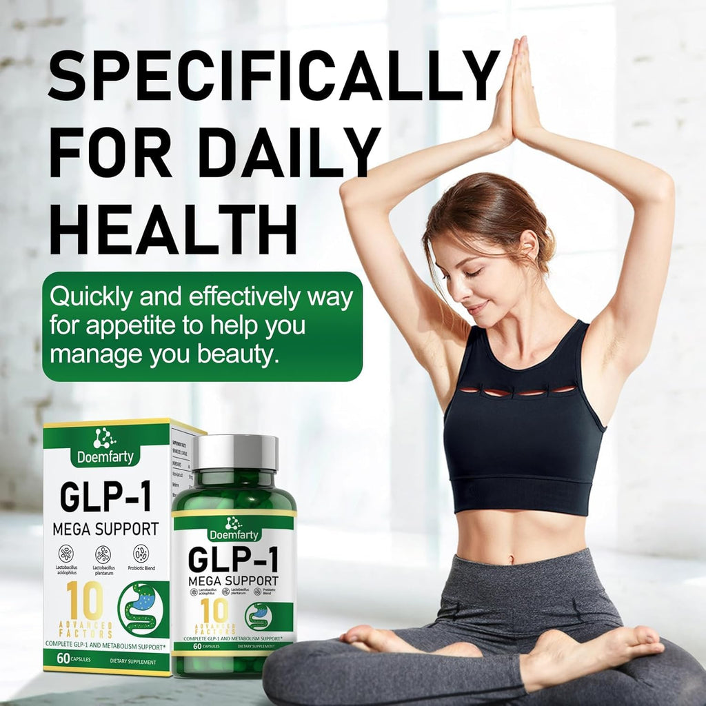doemfarty GLP-1 Probiotic – GLP-Activate with 10B CFU, 60 Capsules