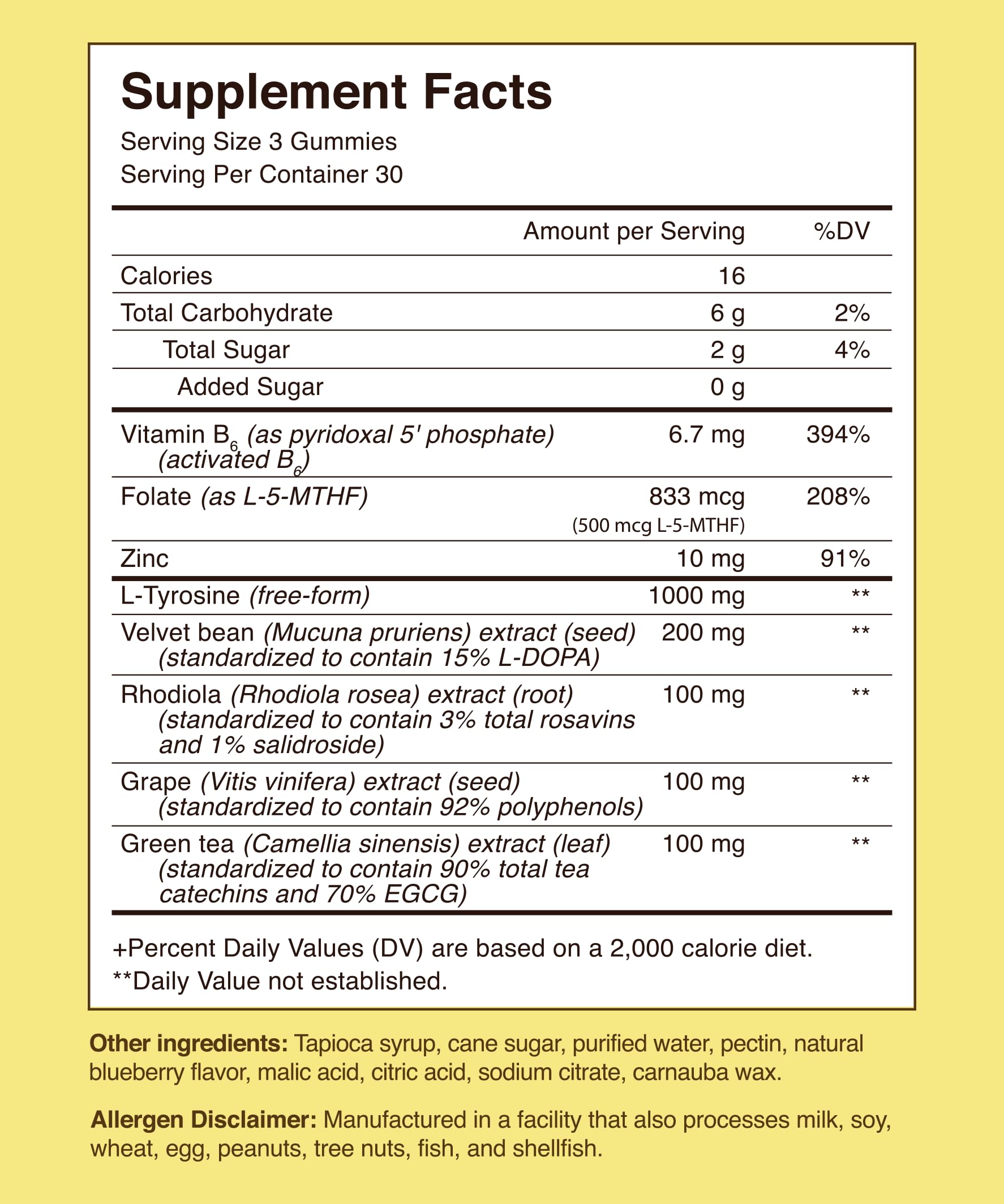 Sages Of The Ages DopaMind Gummies – Tyrosine Support for Focus & Mood