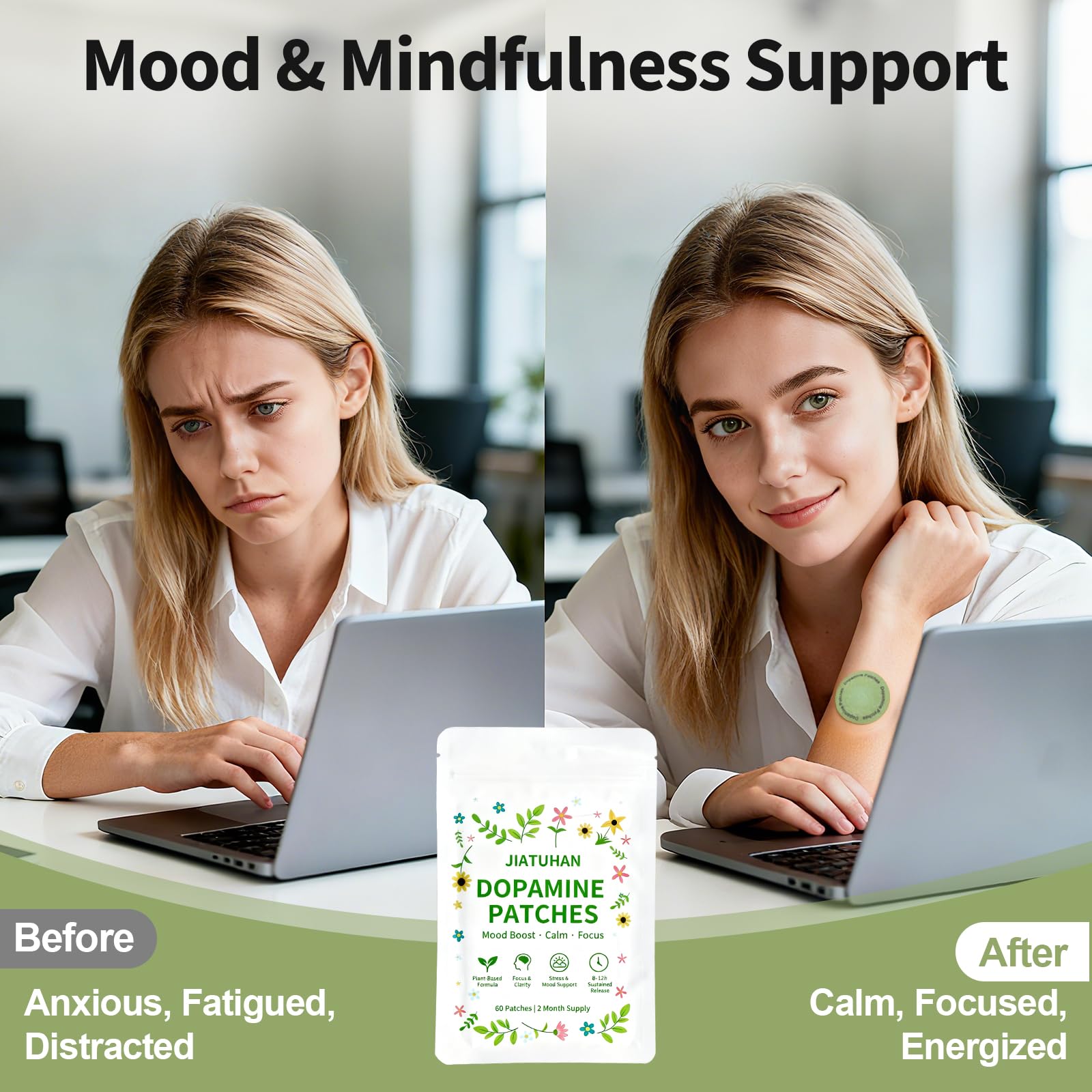 Dopamine Patches Extra Strength – Mood Support & Focus | 60 Patches