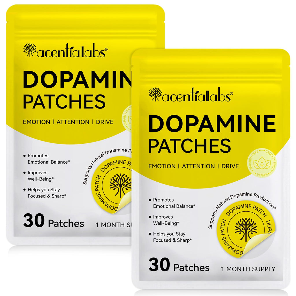 Dopamine Patches – 60Pcs Vegan Mood Boost & Daily Wellness | Plant-Based Mood Support for Men & Women