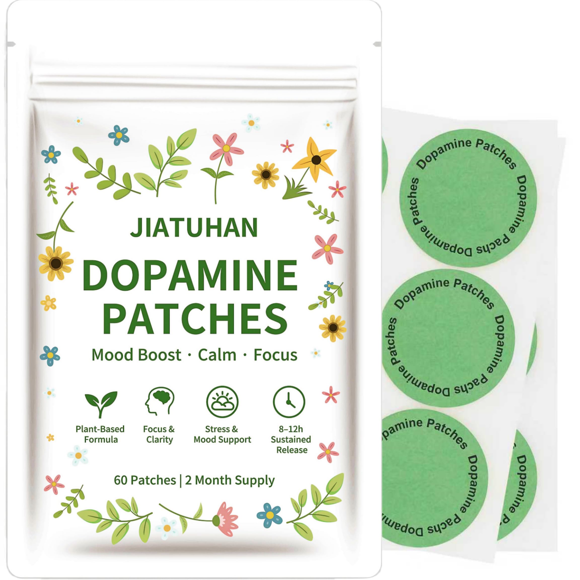 Dopamine Patches Extra Strength – Mood Support & Focus | 60 Patches
