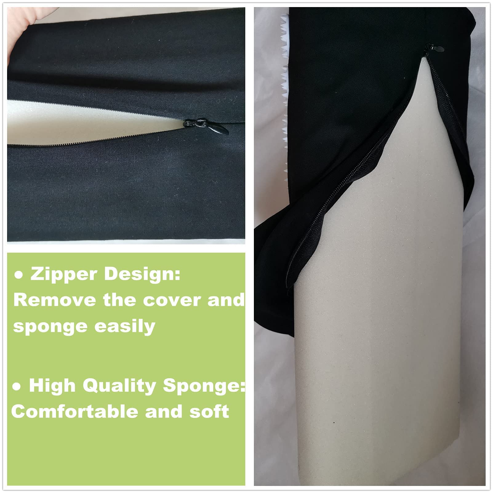 DoroSun Acupressure Massage Pillow – Neck, Back & Head Pain Relief (Black)