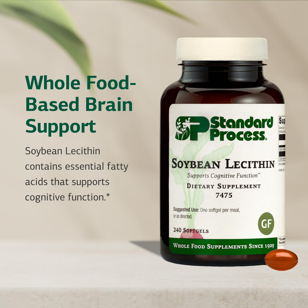 Standard Process Soybean Lecithin – Brain Health Support, 240 Softgels