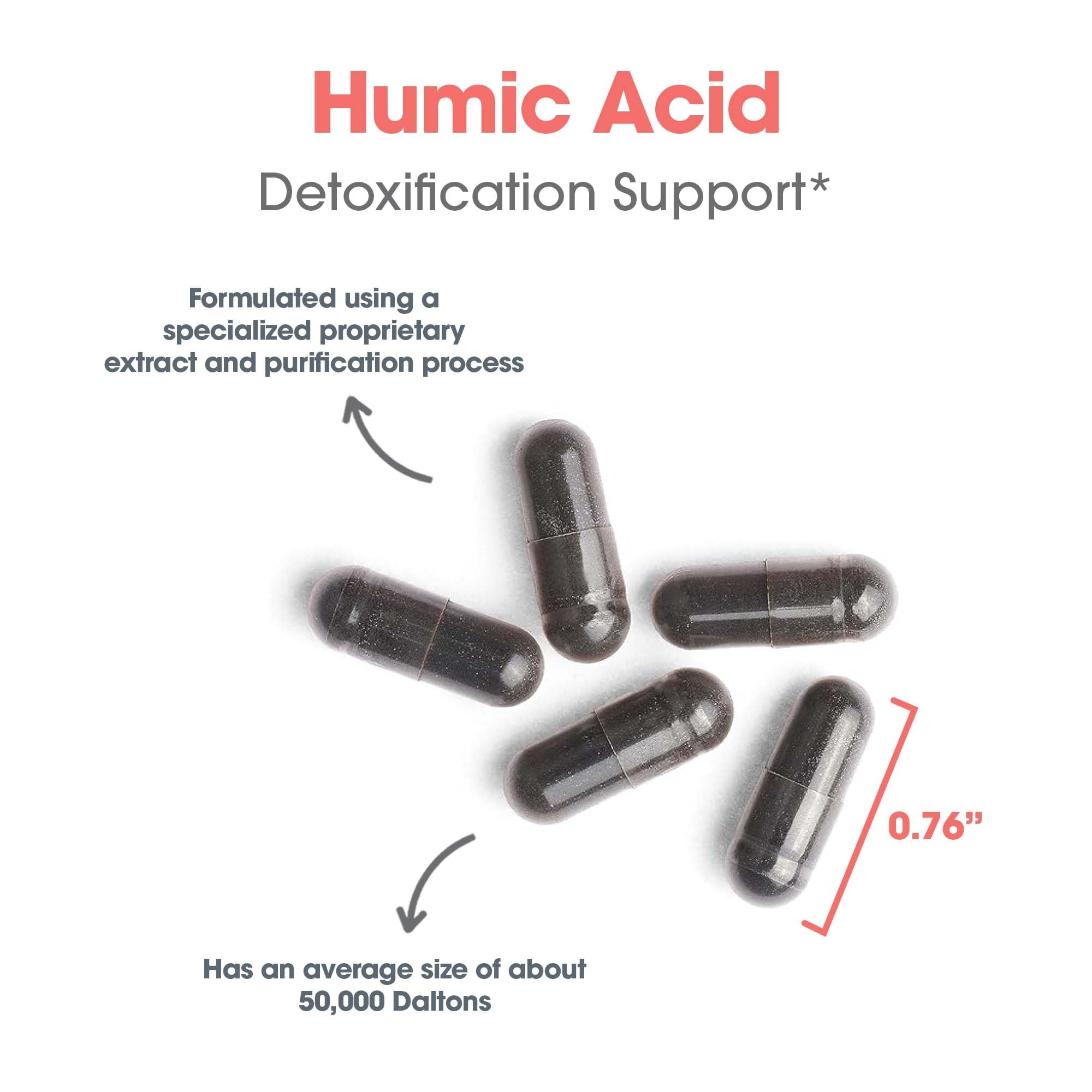 Allergy Research Group Humic Acid Supplement - Immune Support | 750 mg Humic Minerals | 60 Count