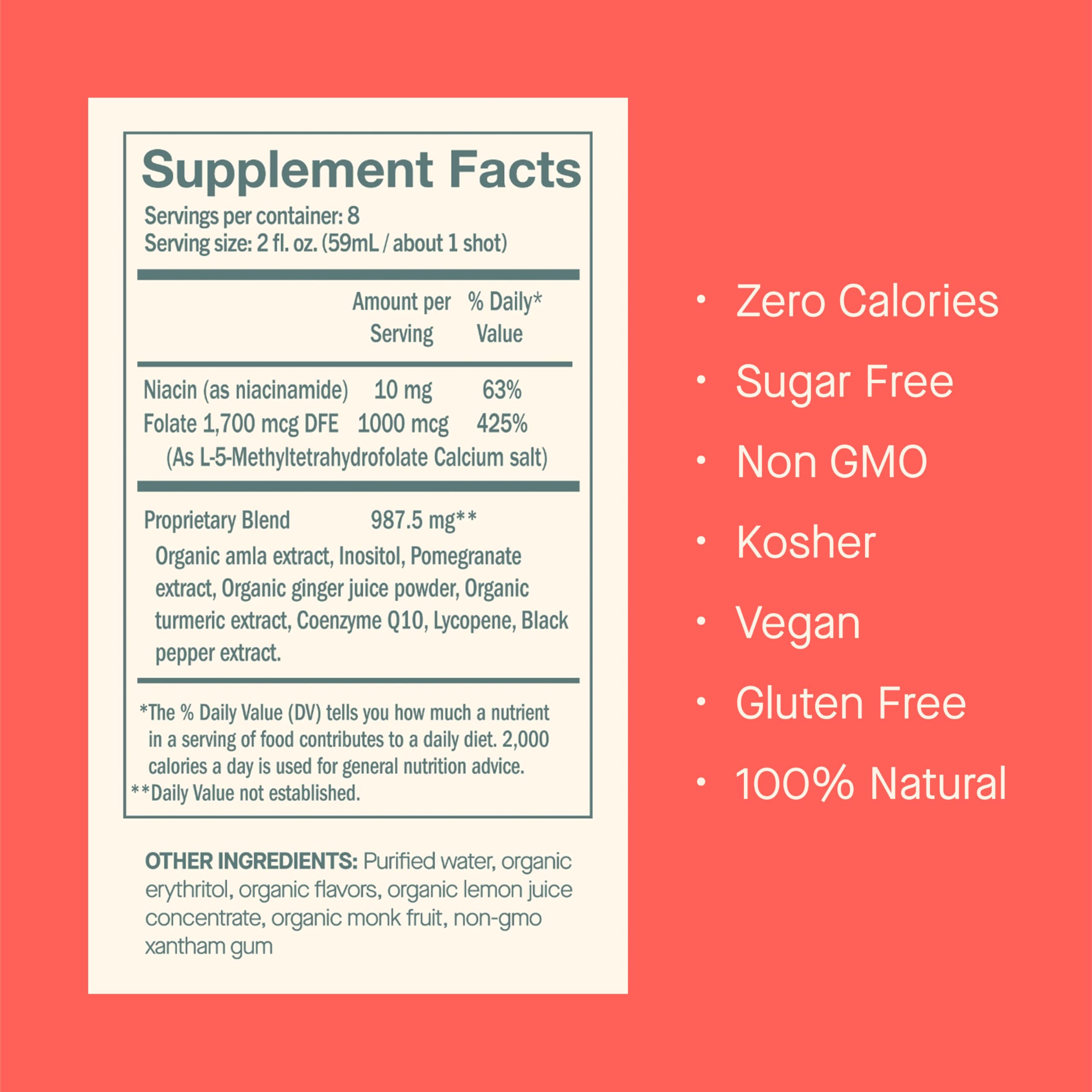 DOSE for Cholesterol Supplements – Gluten-Free Vegan, Zero Sugar, 16oz Bottle, 3-Pack