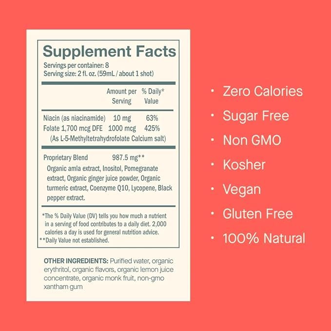 Dose for Cholesterol – Supports Healthy Cholesterol Levels Within Normal Range – Pomegranate 2 Fl oz (6 Pack)