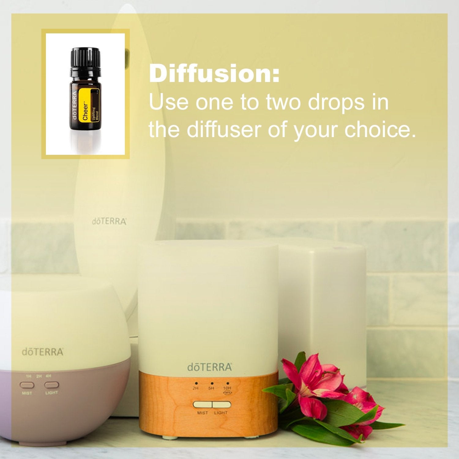 doTERRA Cheer Essential Oil – Uplifting Blend (5 mL) for Cheerfulness