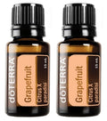 doTERRA Grapefruit Essential Oil 15 ml (2 Pack) - Pure Citrus Aromatherapy