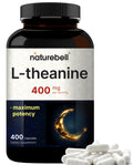 Double Strength L-Theanine 400mg - 400 Capsules | Calm & Focus