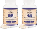 Double Wood Supplements HMB Supplement – 120 Capsules, Pack of 2, 1000 mg per Serving, Gluten Free, Non-GMO, Third-Party Tested