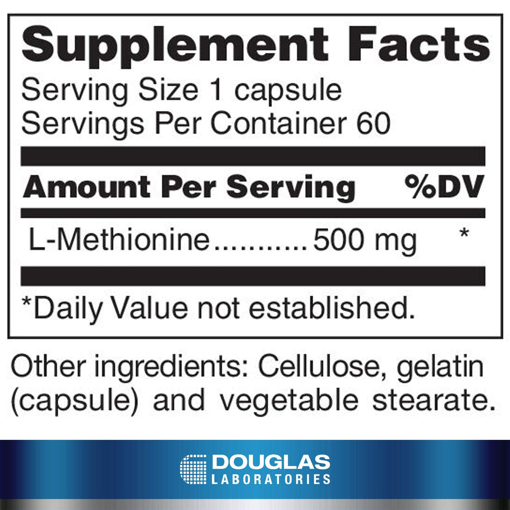 Douglas Laboratories L-Methionine – Supports Liver & Neurological Function | 60 Caps