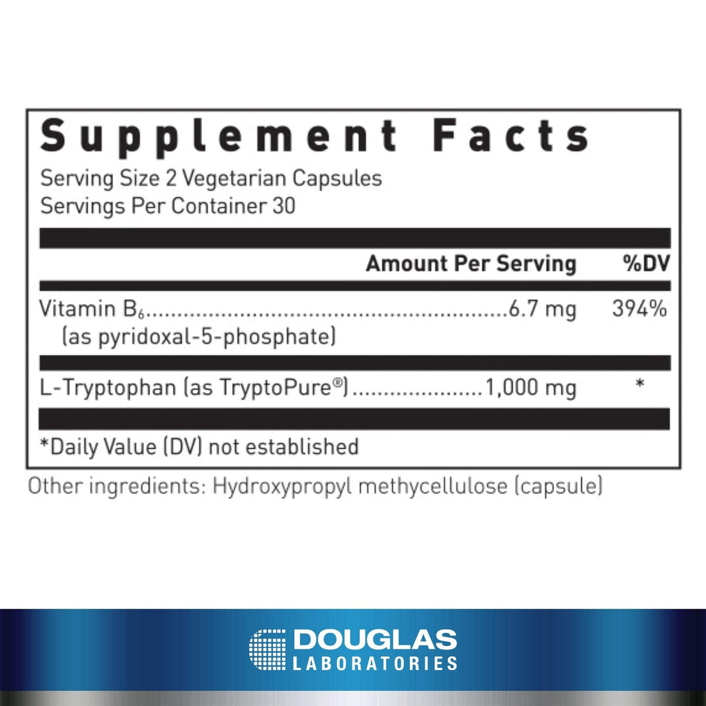 Douglas Laboratories L-Tryptophan | Supports Melatonin Production & Restful Sleep | 60 Vegetarian Capsules