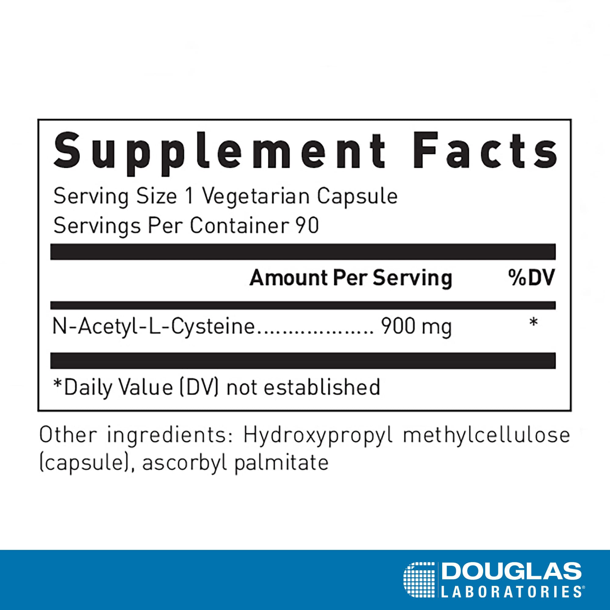 Douglas Laboratories N-Acetyl-L Cysteine (900 mg) | NAC 90 Capsules