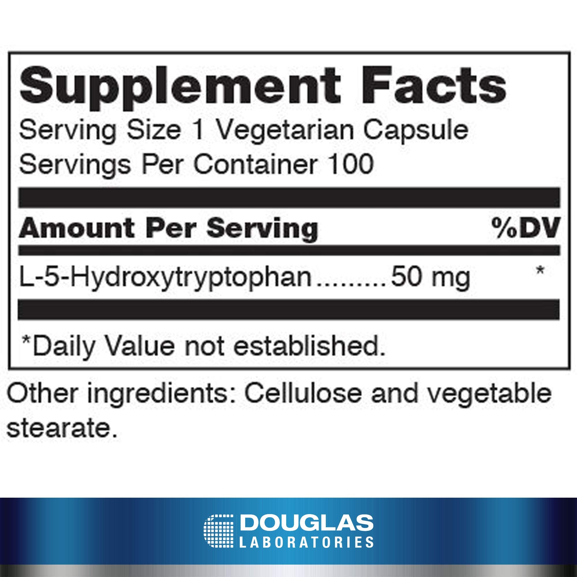 Douglas Laboratories 5-HTP 50 mg – Brain Serotonin Precursor | 100 Capsules