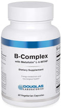 Douglas Laboratories B-Complex with Metafolin – Energy & Brain Health Support | 60 Vegetarian Capsules | Non-GMO