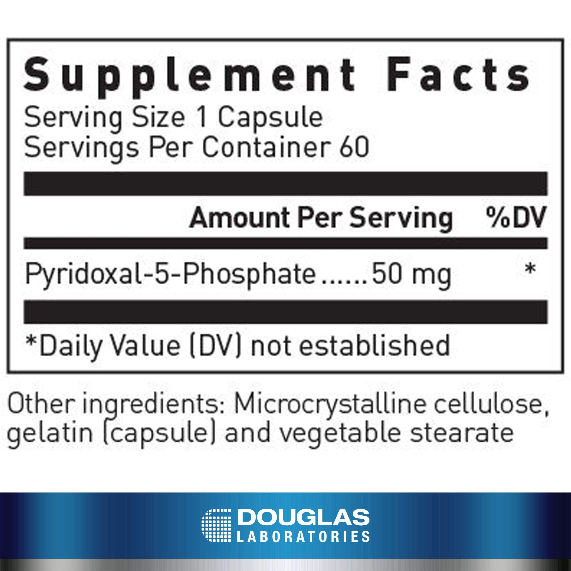 Douglas Laboratories Pyridoxal-5-Phosphate (50 mg) | Vitamin B6 for Neurological & Cardiovascular Health