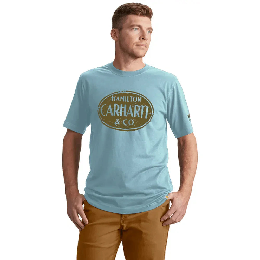 Carhartt 106774 Relaxed Fit Lightweight Short-Sleeve Hamilton Graphic T-Shirt