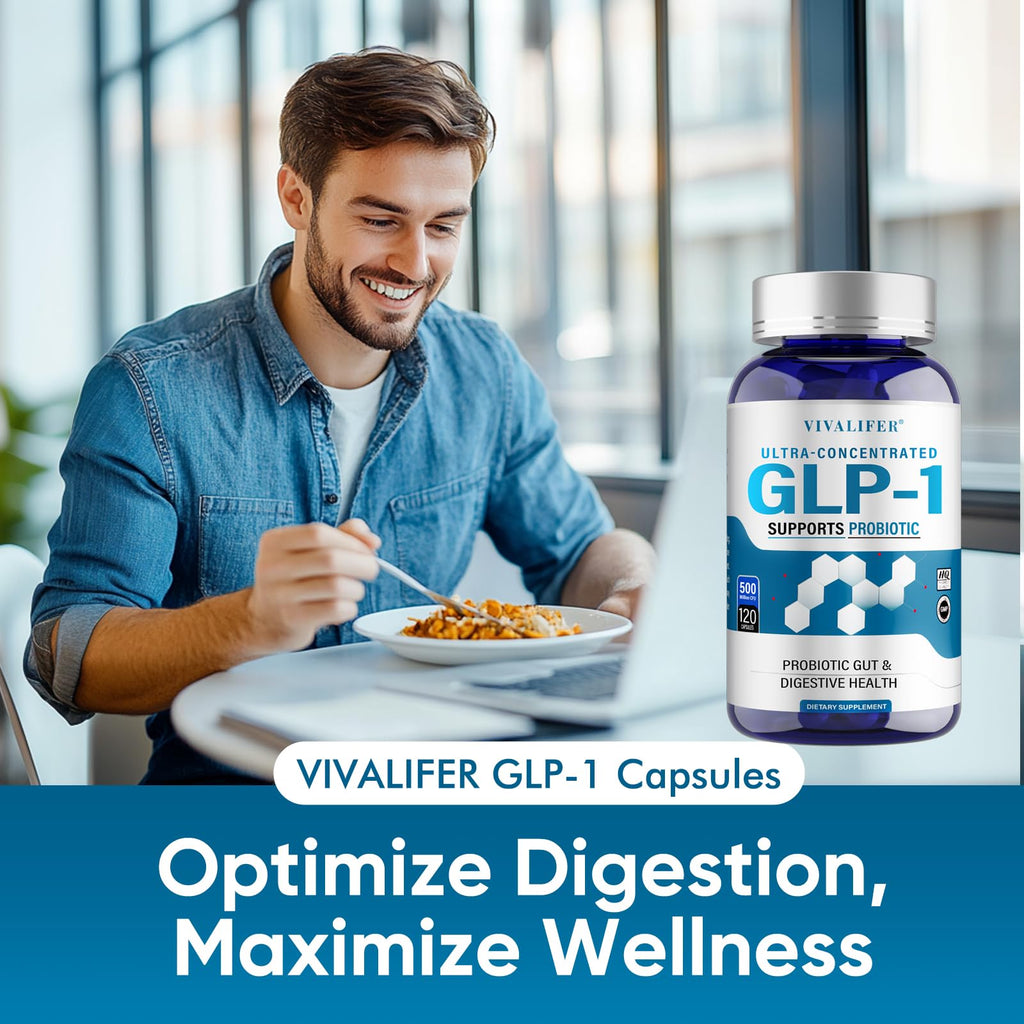 DQQI GLP-1 Booster: Akkermansia Probiotic, 120 Capsules | Metabolism & Gut Health