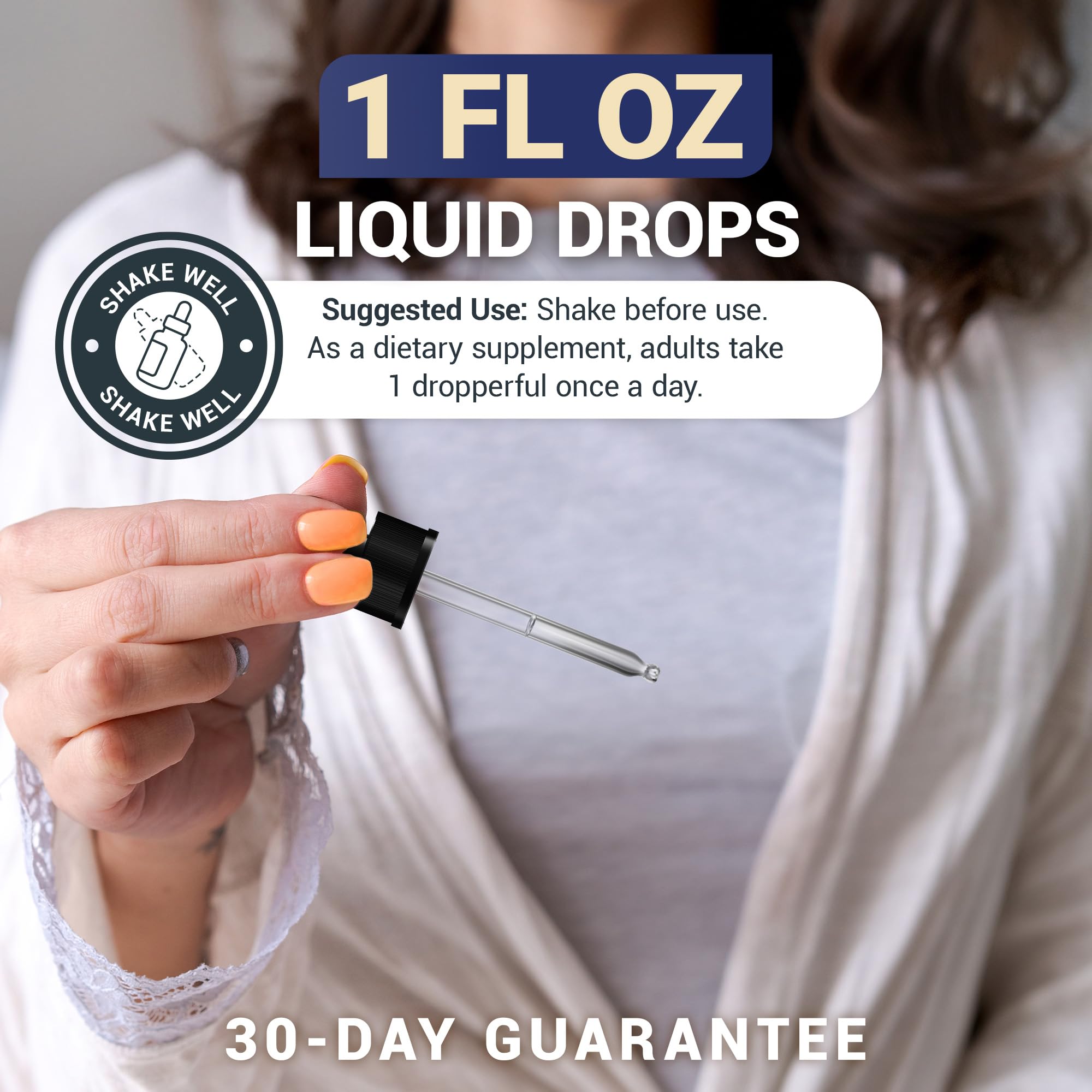 Dr. Berg D3 K2 Liquid Drops with MCT Oil – 5000 IU, Unflavored (1 fl oz)