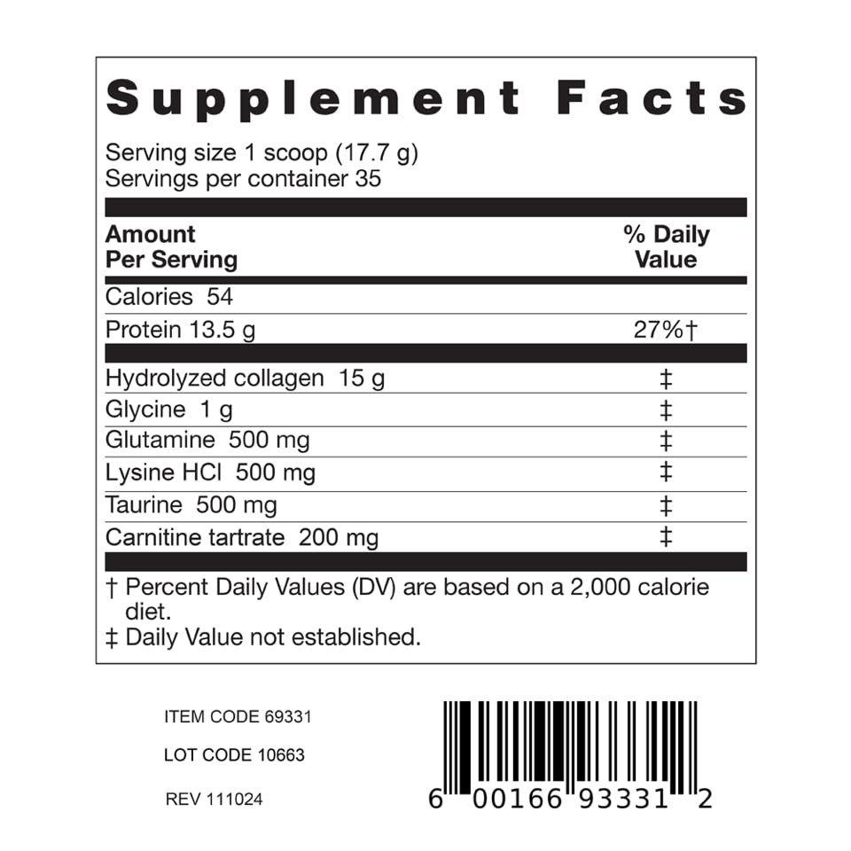 Dr. Bernd Friedlander Collagen with Amino Acids 620g – Non-GMO, Grass-Fed, Made in USA, Gluten Free