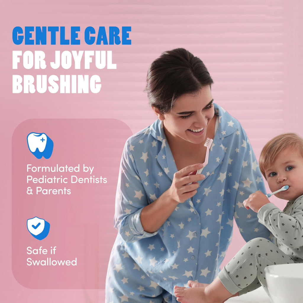 Dr. Bob Unflavored Fluoride Toothpaste for Kids - SLS-Free, Xylitol, Dentist-Recommended
