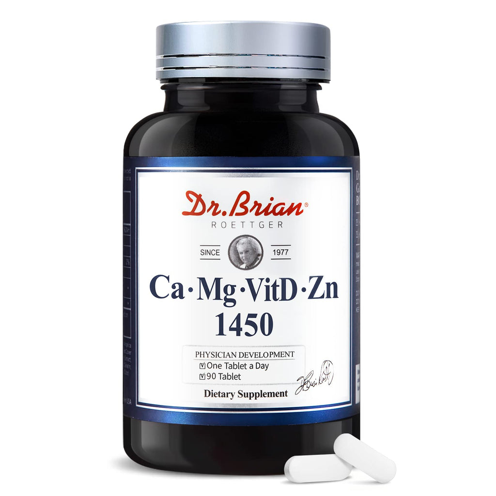 Dr. Brian Calcium Supplement – Bone & Teeth Health, Non-GMO, 90 Tablets