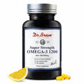 Dr.Brian Omega 3 Fish Oil - 1200 mg |180 Softgels Lemon Flavor rTG Omega3 | EPA & DHA | High Absorption Omega 3 Fatty Acid Supplements for Healthy Heart & Brain -180 Day Supply