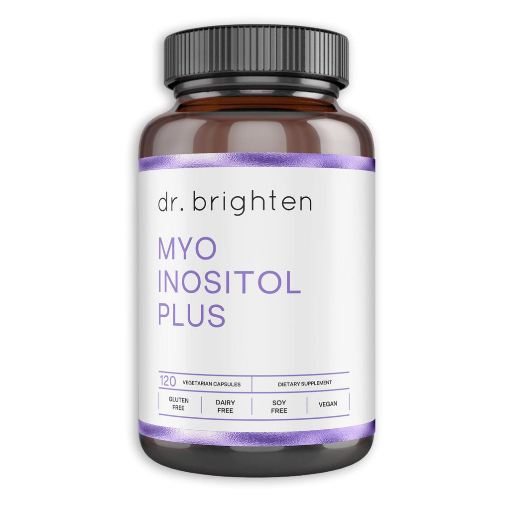 Dr. Brighten Myoinositol Plus – Doctor Formulated Myo- & D-Chiro-Inositol for Hormone Balance & Ovarian Health