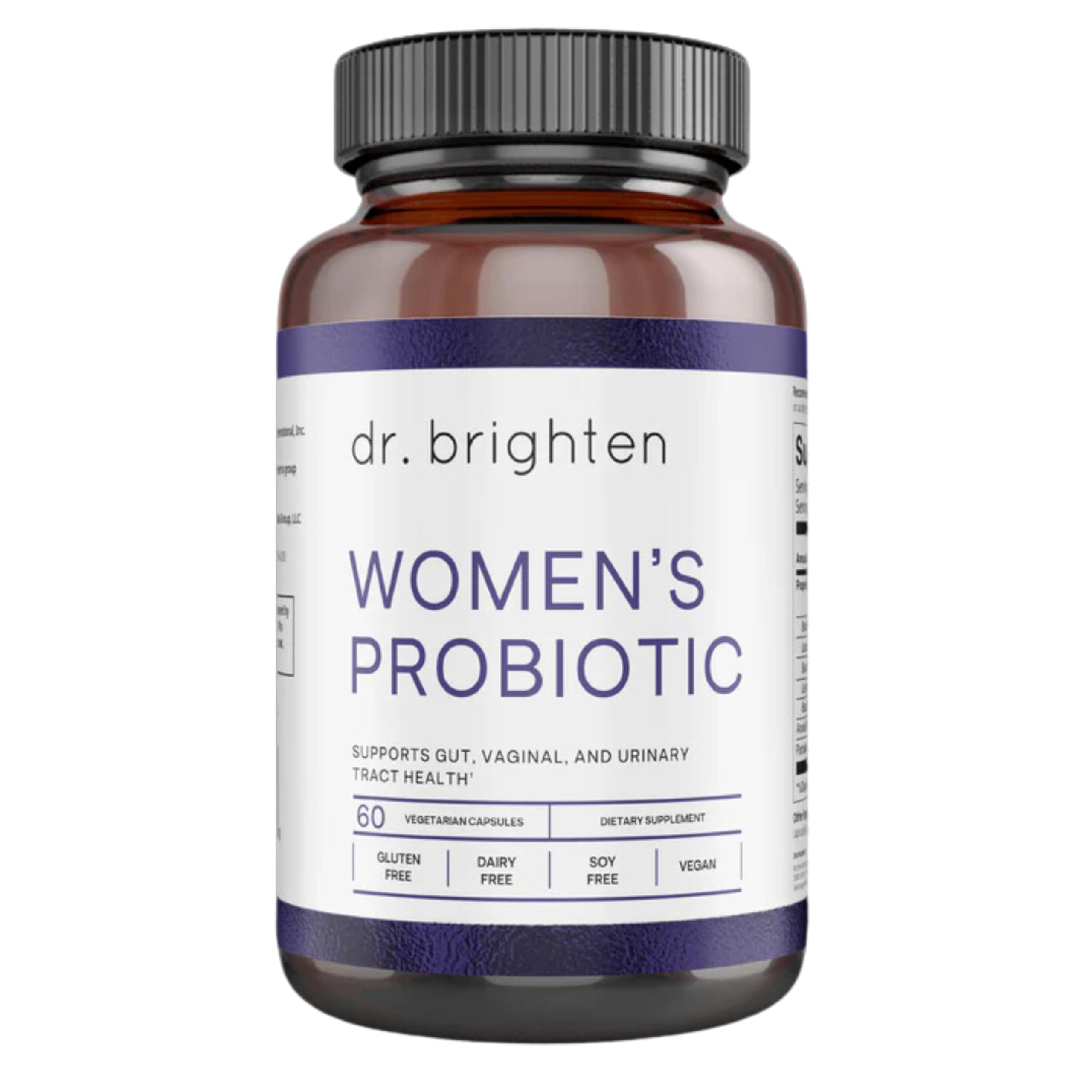 Dr. Brighten Women’s Probiotic – Probiotics, Prebiotics, Antioxidants & Sunfiber | 60 Capsules