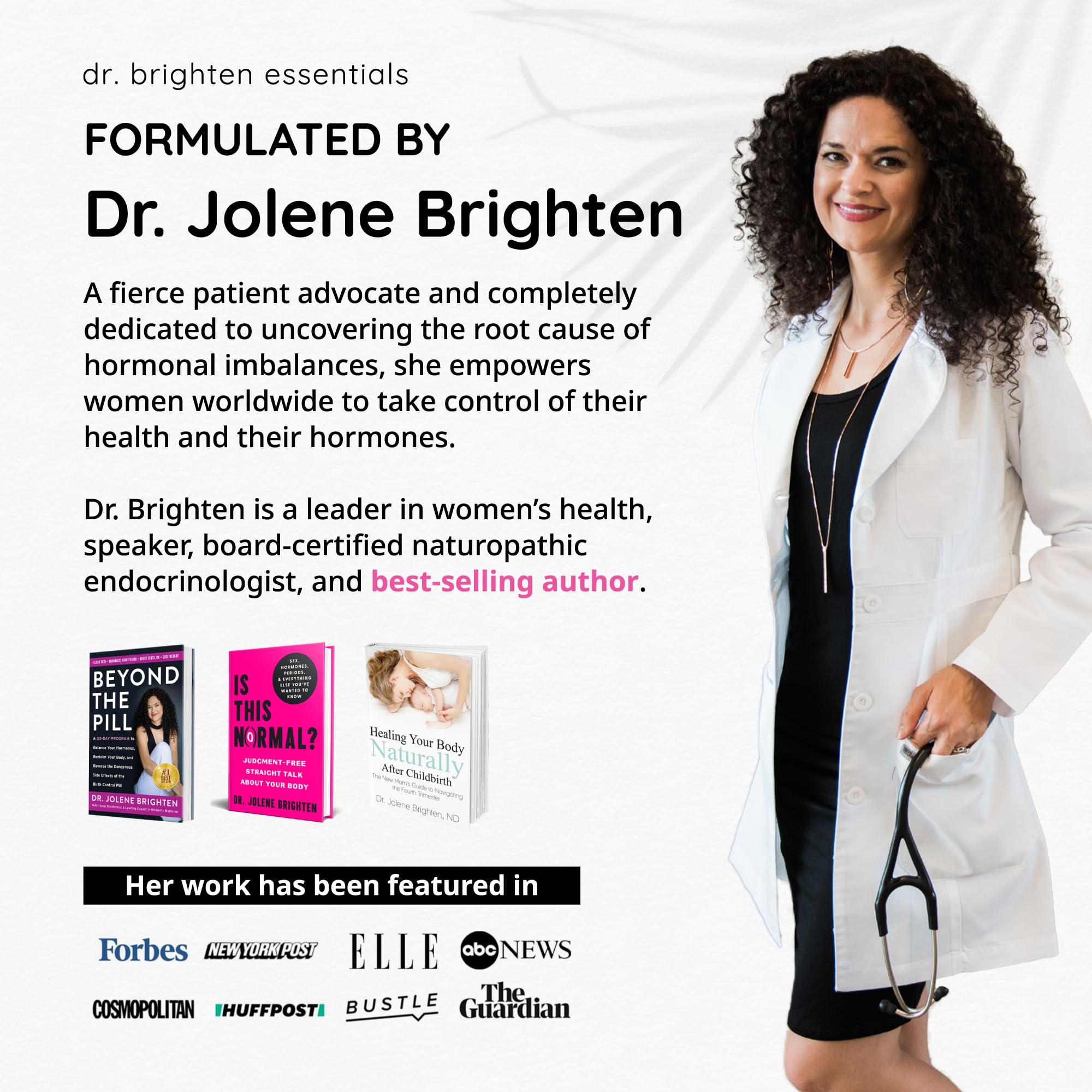 Dr. Brighten Women’s Probiotic – Probiotics, Prebiotics, Antioxidants & Sunfiber | 60 Capsules
