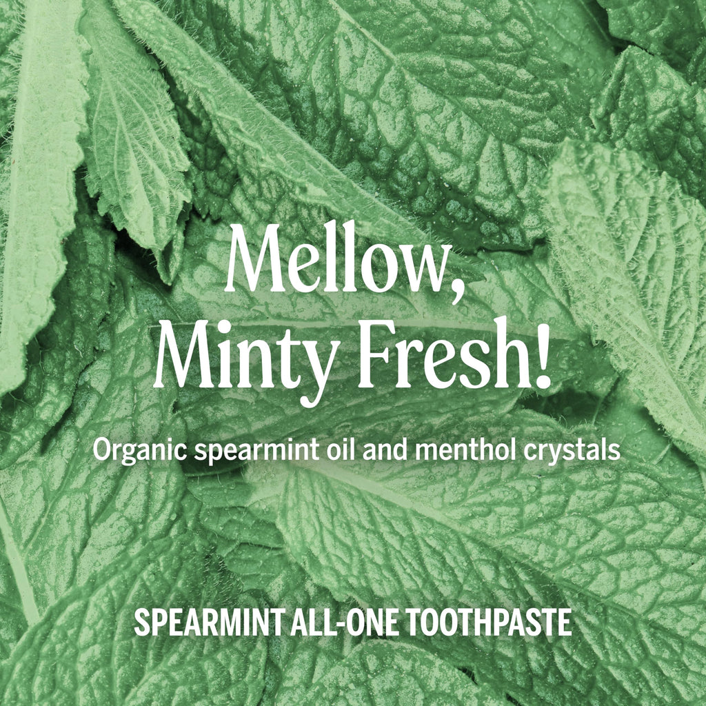 Dr. Bronner’s All-One Toothpaste Spearmint 5 oz 3-Pack – Fluoride-Free