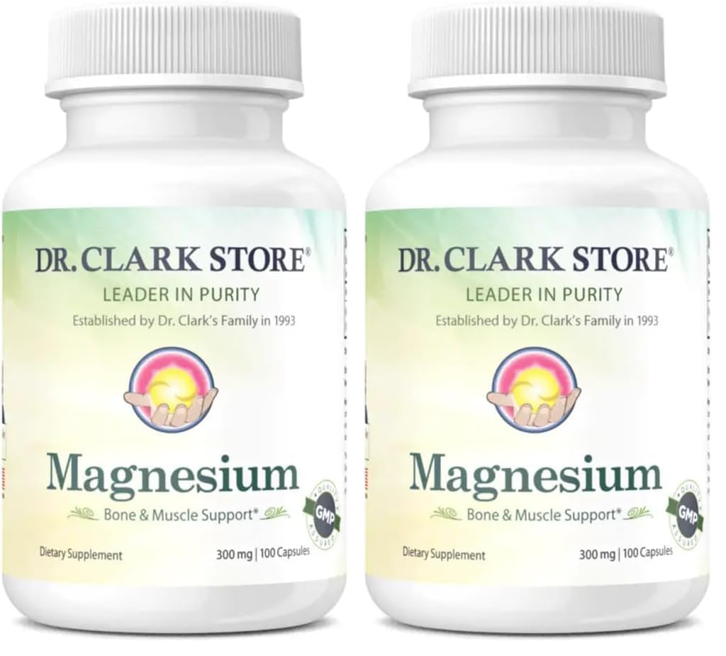 Dr. Clark Magnesium Oxide Supplement 300 mg – 200 Capsules (Pack of 2)