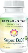 Dr Clark Store B Vitamin Complex SuperB100 – 501 mg, 100 Gelatin Capsules