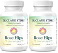 Dr Clark Store Rose HIPS Supplement, 500 MG, 100 Gelatin Capsules (Pack of 2)