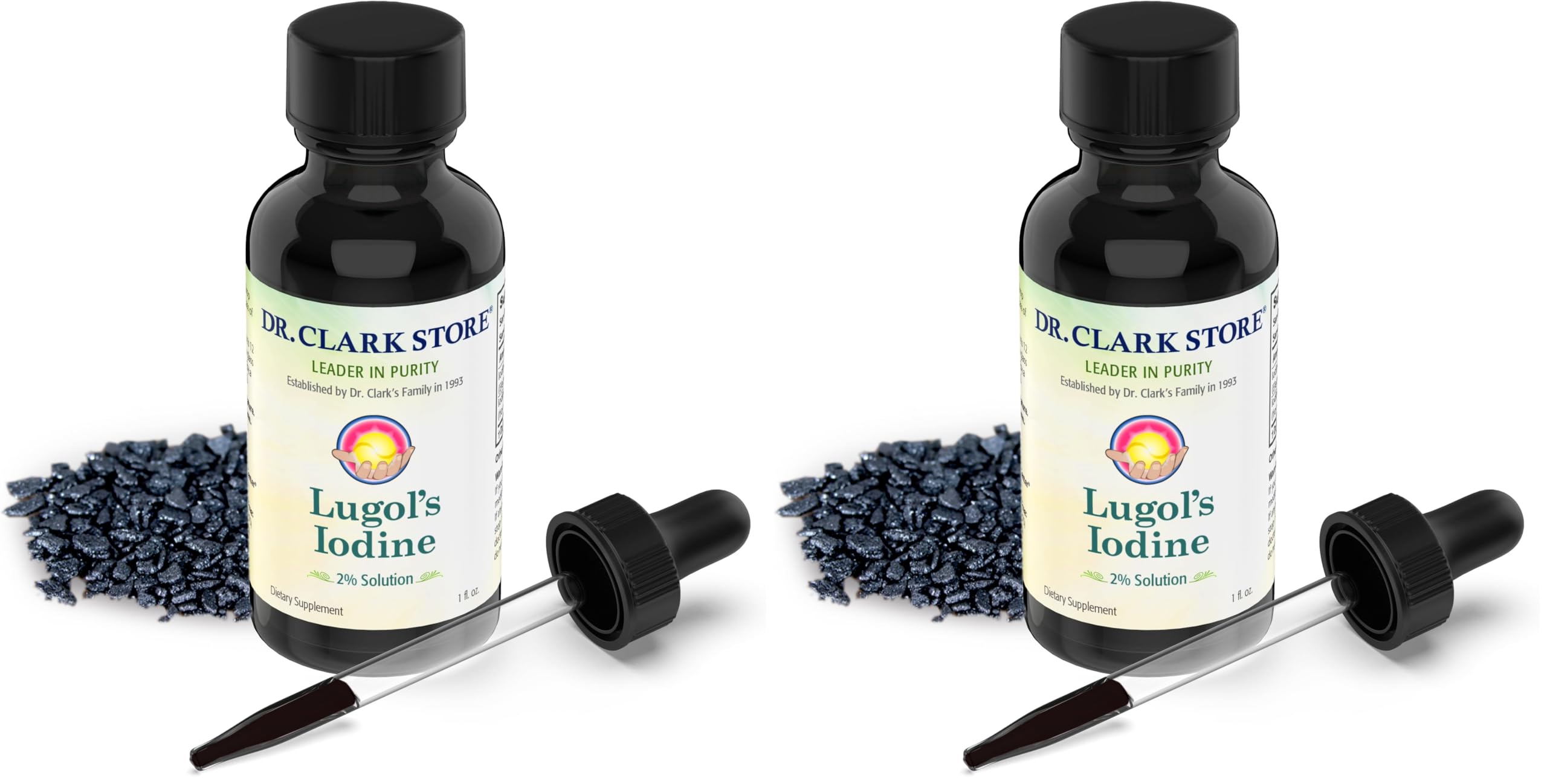 Stomach Saver Lugol’s Iodine 2% 1 oz (Pack of 2) – Dr Clark Store