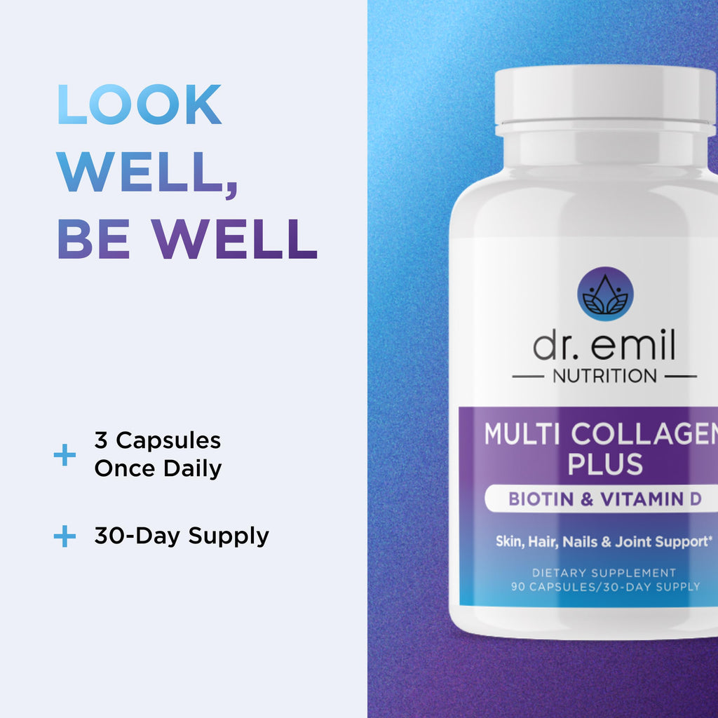 DR. EMIL NUTRITION Multi Collagen Plus Biotin & Vitamin D – Hair, Skin & Nails