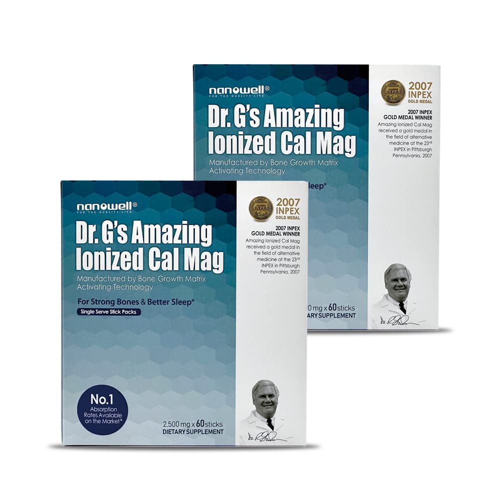 Dr G's Ionized Cal Mag Powder — Bone Health Calcium & Magnesium, 120 Count